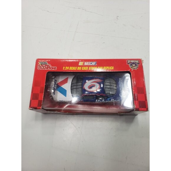 1998 Racing Champions Nascar 50th Anniversary Mark Martin #6 Valvoline Stock Car - Picture 2 of 8